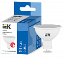 Лампа светодиодная софит IEK MR16 софит 5Вт 230В 6500К GU5.3
