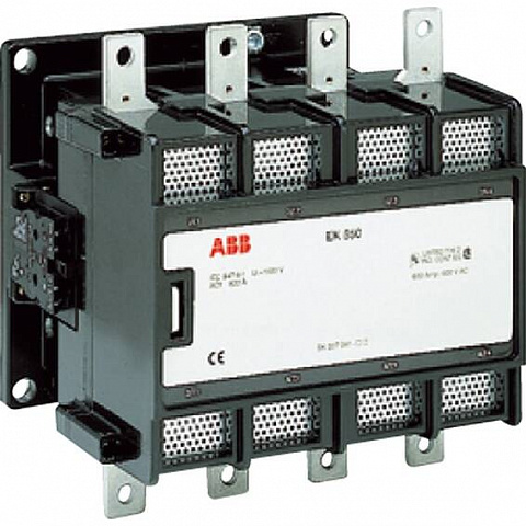 ABB Контактор 4-полюсный EK550-40-21 со встроенными доп. контактами 2НО+1НЗ, с катушкой 125В DC 