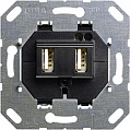 Gira System-55 E22 F100 Разъем USB для питания 2-местный Type-A