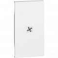 Bticino LivingNow Белый Лицевая панель с символом вентилятор для выключ и переключ 2 мод