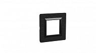DKC Рамка из алюминия, "Avanti", черная, 2 модуля