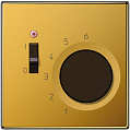 Jung Механизм Золото Термостат комнатный 1НЗ-контакт 10(4)А 24V