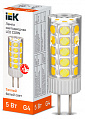 Лампа светодиодная капсульная IEK CORN 5Вт 12В 3000К керамика G4