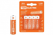 TDM Батарейка LR6 AA Alkaline 1.5V BP-4