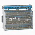 Legrand Кросс-модуль на DIN-рейку или пластину 4Рх125A вх2х25, вых. 2х25+11х10, 8М