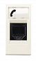 ABB NIE Zenit Белый Розетка телефонная RJ12 6 контактов 1 мод N2117.6 BL