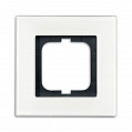 ABB Carat Рамка 1-постовая белое стекло v.2012