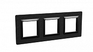 DKC Рамка из алюминия, "Avanti", черная, 6 модулей