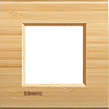 Рамка 1-постовая, бамбук, прямоугольная форма, Bticino LivingLight