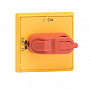 ABB OHYS3AH Ручка управления для установки на дверь для OT16...125F / красно-желтый, IP54