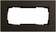 Gira Esprit Коричневый анодированный алюминий Рамка 2-ая без перегородки