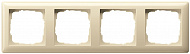 Gira Standard 55 Кремовый глянец Рамка 4-ая