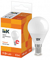 Лампа светодиодная шарообразная IEK G45 9Вт 230В 3000К E14