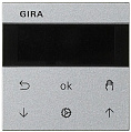 Gira System 3000 Алюминий Накладка управления жалюзи с дисплеем