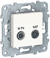 Schneider Electric Unica New Белый Розетка R-TV/SAT проходная