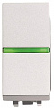 ABB NIE Zenit Белый Переключатель 1-клавишный с индикацией 1 мод N2102.5 BL