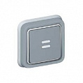 Legrand Plexo Серый Выключатель кнопочный с подсветкой НО+НЗ-контакт встраиваемый в сборе IP55
