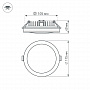 Arlight Панель светодиодная круглая LTD-115SOL-15Вт 3000К 1050-1200Lm Белый