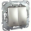 Выключатель управления жалюзи кнопочный, 10 А / 250 В~ Schneider Electric Unica TOP