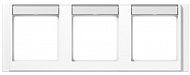 Jung A 500 Белый Рамка 3-постовая с полем для надписи горизонтальная
