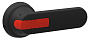 ABB OHB125J12Е-RUH Ручка управления для установки на дверь для OT630...800E / черный, IP65