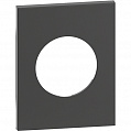 Bticino LivingNow Черный Лицевая панель для розеток 2К+З немецкого стандарта 3 мод