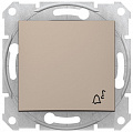 Schneider Electric Sedna Титан Выключатель 1-клавишный кнопочный с символом "Звонок" 10A
