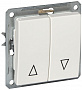 Wessen 59 Белый Переключатель 2-клавишный жалюзийный с механической блокировкой (схема 4) 16A