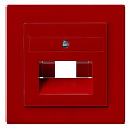 Gira S-Color Красный Накладка розетки телефонной/компьютерной UAE/IAE (ISDN) наклонной
