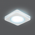 Gauss Backlight Светильник встраиваемый квадрат LED 5Вт 4000К белый 