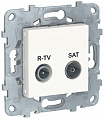 Schneider Electric Unica New Белый Розетка R-TV/ SAT одиночная