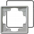 Gira S-Color Серый Рамка 1-ая с уплотнительной вставкой