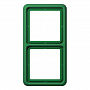 Jung CD 500 Зеленый Рамка 2-постовая