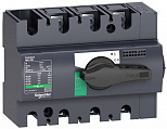 Schneder Electrc nterpact NS125 Выключатель-разъединитель модульный на Dn-рейку 3P с чёрной рукояткой