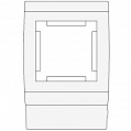 DKC In-Liner Рамка-суппорт под 2М PDA-45N 80 для 45x45 Белый
