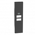 Bticino LivingNow Черный Лицевая панель для зарядных устройств USB на два порта, 1 мод