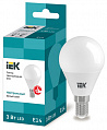 Лампа светодиодная шарообразная IEK G45 3Вт 230В 4000К E14