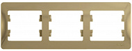 Рамка Schneider Electric Glossa Титан 3-постовая горизонтальная