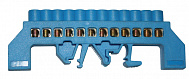 EKF PROxima N Шина "0" 8х12мм 6 отверстий латунь синий нейлоновый корпус комбинированный