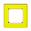 ABB Levit Рамка 1 пост жёлтый / дымчатый чёрный