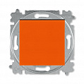 ABB Levit Переключатель перекрёстный одноклавишный оранжевый / дымчатый чёрный
