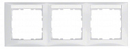 Berker S.1 Полярная белизна глянцевый Рамка 3-ая горизонтальная с полем для надписи 