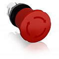 ABB Кнопка MPET4-10R ГРИБОК красная только корпус с усиленной фиксацией 40мм отпускание поворотом 