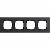 Рамка 4-постовая Linoleum-Multiplex, антрацит GIRA Esprit Linoleum-Multiplex