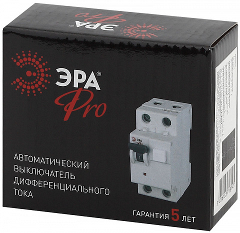 Эра Pro АВДТ 63 Дифавтомат 1P+N 40A (C) 6kA тип A 100mA