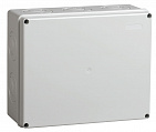 IEK КМ41272 Коробка распаячная о/п (5 кабельных вводов) 240х195х90мм, IP55 / серый