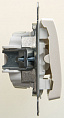Переключатель Schneider Electric Glossa Перламутр 2-клавишный (схема 6) 10AX механизм