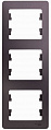 Рамка Schneider Electric Glossa Сиреневый туман 3-постовая вертикальная