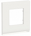 Schneider Electric Unica New Pure Белое стекло/Белый Рамка 1-постовая горизонтальная