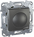 Schneider Electric Unica Top Графит Светорегулятор поворотный 40-1000 Вт для л/н г/л с обмоточным трансформатором
